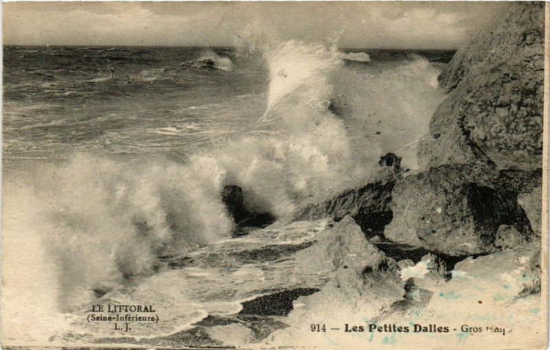 Carte postale ancienne Le Littoral-Les Petites-Dalles