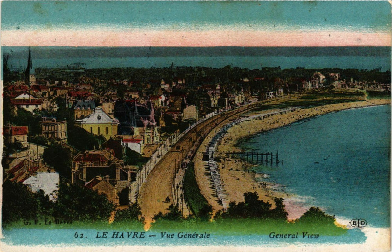 Carte postale ancienne Le Havre-Vue générale au Havre