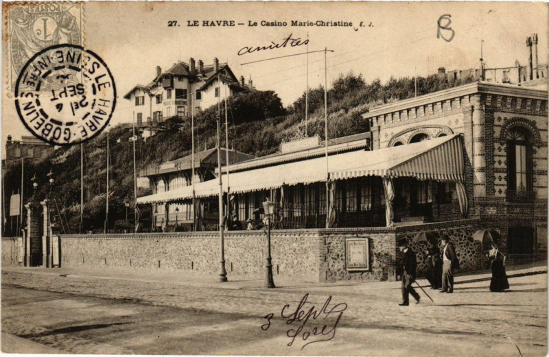 Carte postale ancienne Le Havre-Le Casino Marie-Christine au Havre