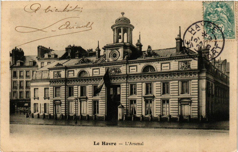 Carte postale ancienne Le Havre-L'Arsenal au Havre