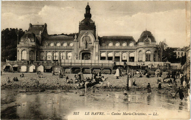Carte postale ancienne Le Havre-Casino Marie-Christine au Havre