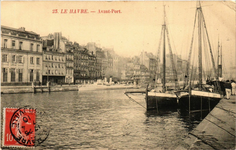 Carte postale ancienne Le Havre-Avant Port au Havre