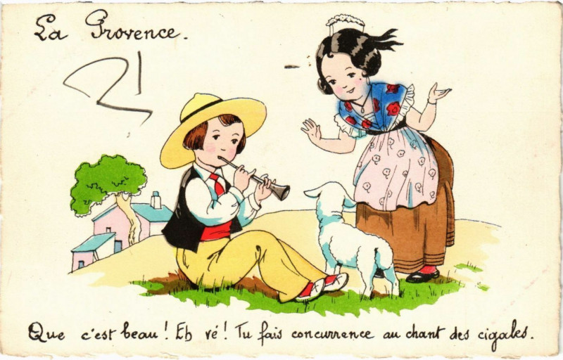 Carte postale ancienne La Provence