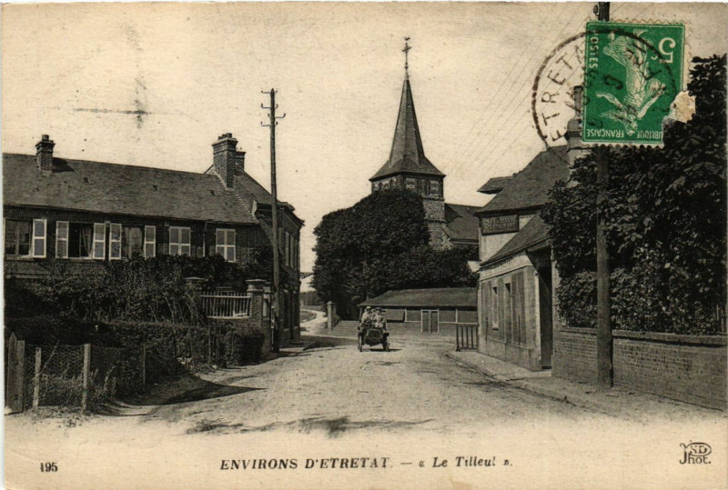 Carte postale ancienne Env. d'Etretat-Le Tilleul au Tilleul