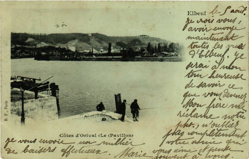 Carte postale ancienne Elbeuf-Cotes d'Orival Le Pavillon à Elbeuf