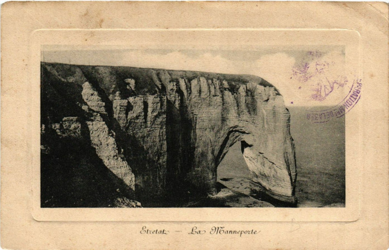 Carte postale ancienne Etretat-La Manneporte à Étretat