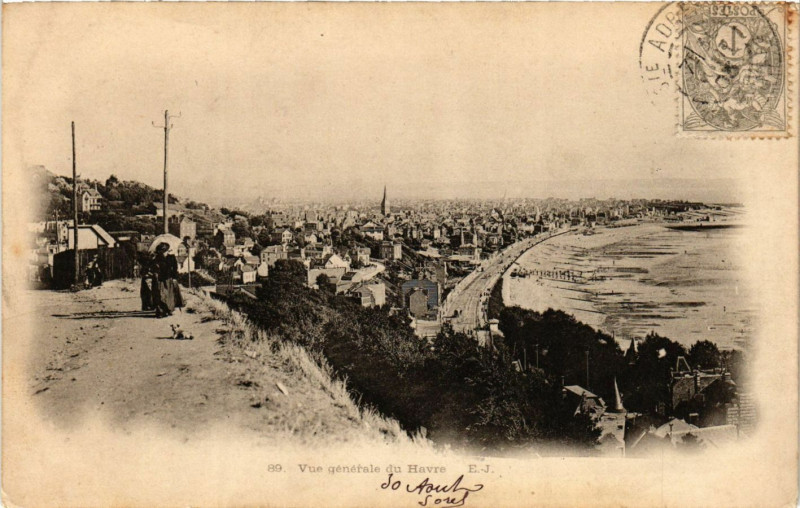 Carte postale ancienne Vue générale du Havre