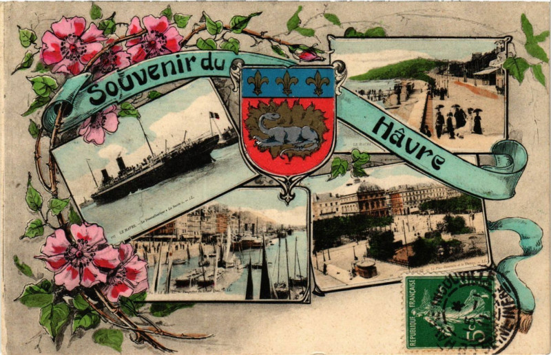Carte postale ancienne Souvenir du Havre