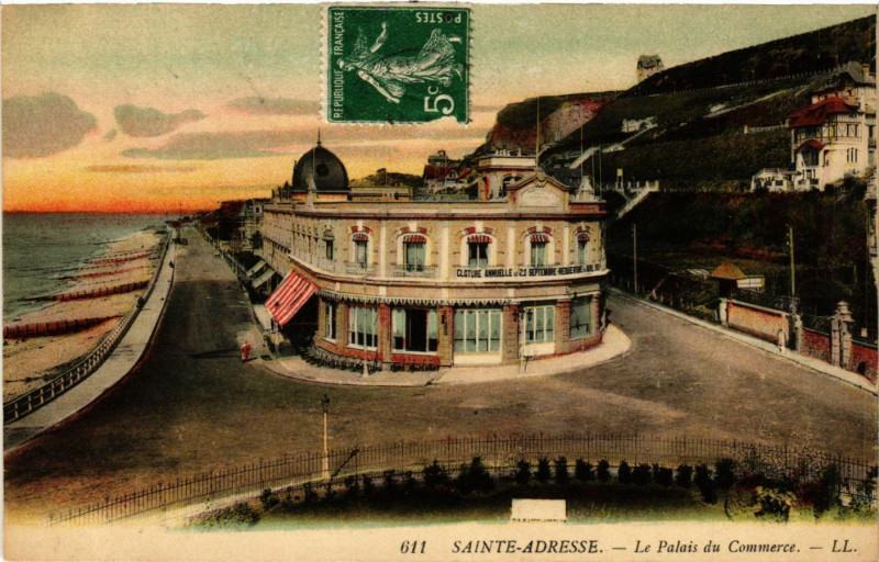 Carte postale ancienne Sainte-Adresse Le Palais du Commerce à Sainte-Adresse