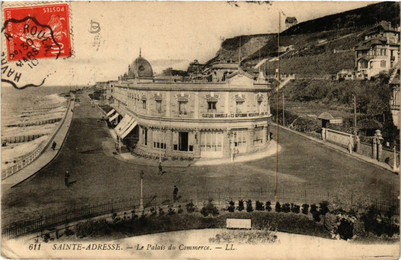 Carte postale ancienne Sainte-Adresse Le Palais du Commerce à Sainte-Adresse