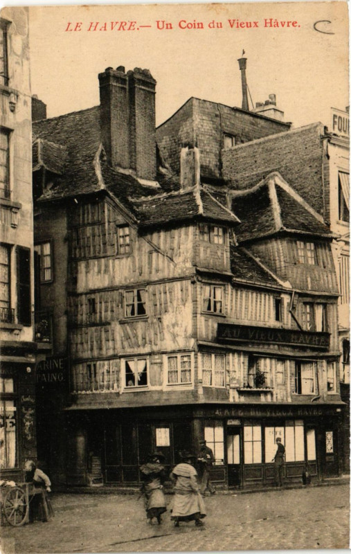 Carte postale ancienne Le Havre-Un Coin du Vieux Havre au Havre