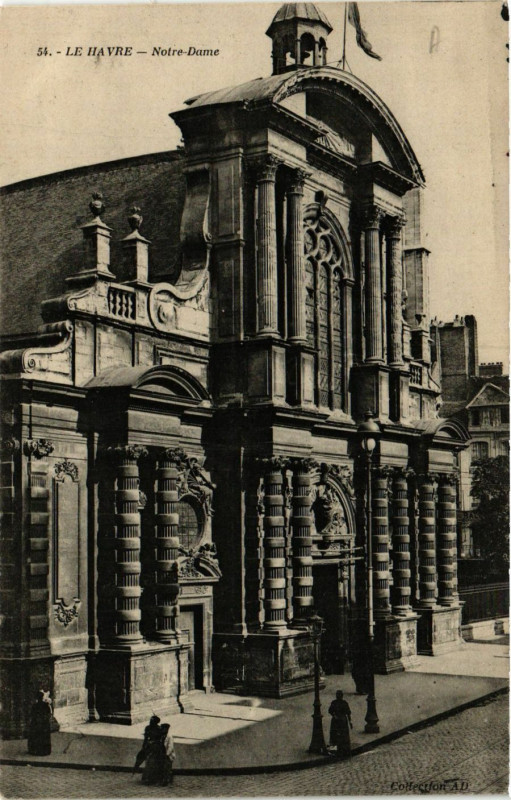 Carte postale ancienne Le Havre-Notre Dame au Havre