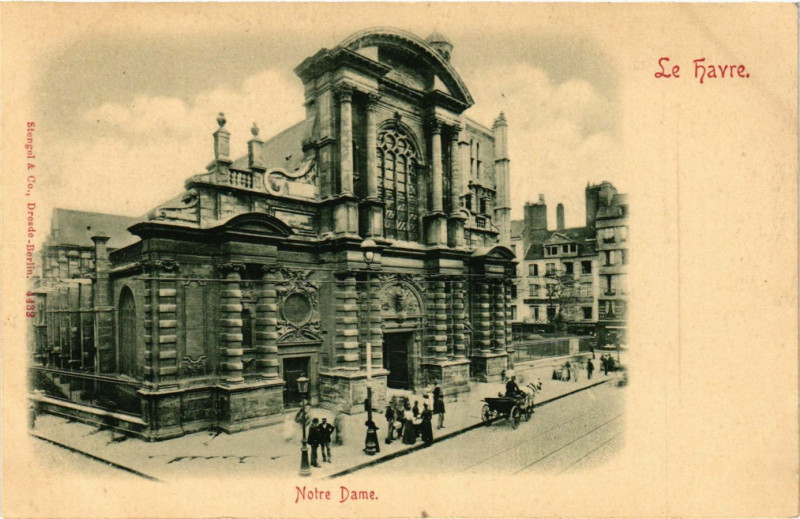 Carte postale ancienne Le Havre-Notre Dame au Havre