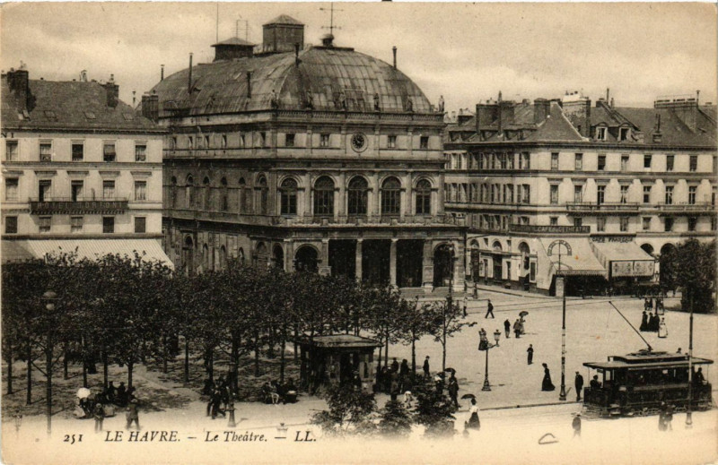Carte postale ancienne Le Havre-Le Theatre au Havre