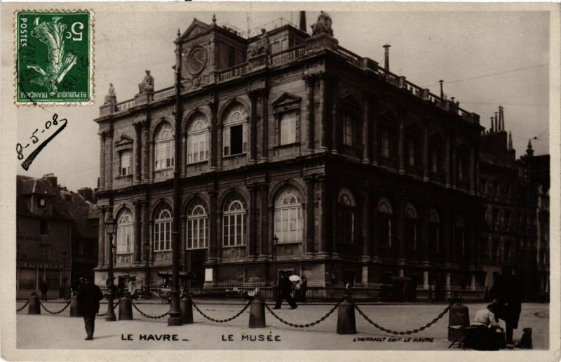 Carte postale ancienne Le Havre-Le Musée au Havre