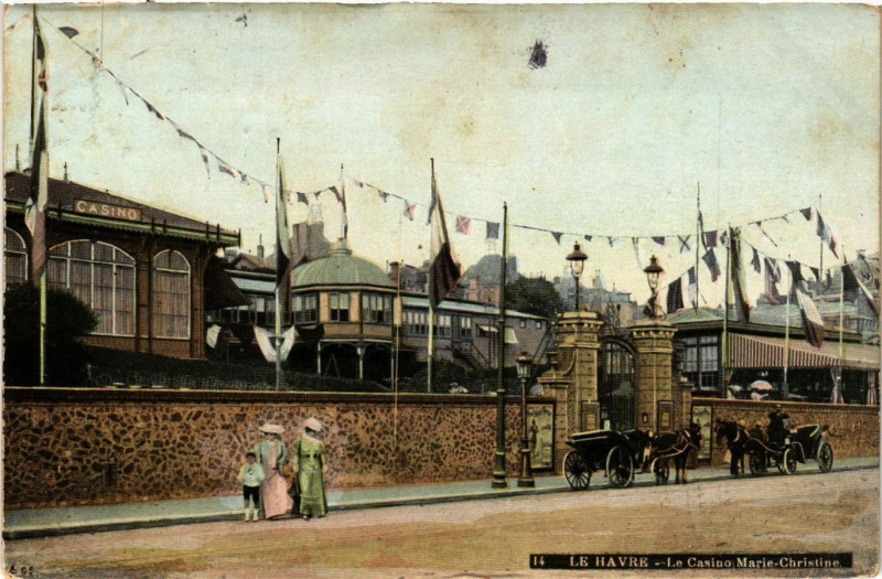 Carte postale ancienne Le Havre-Le Casino Marie-Christine au Havre