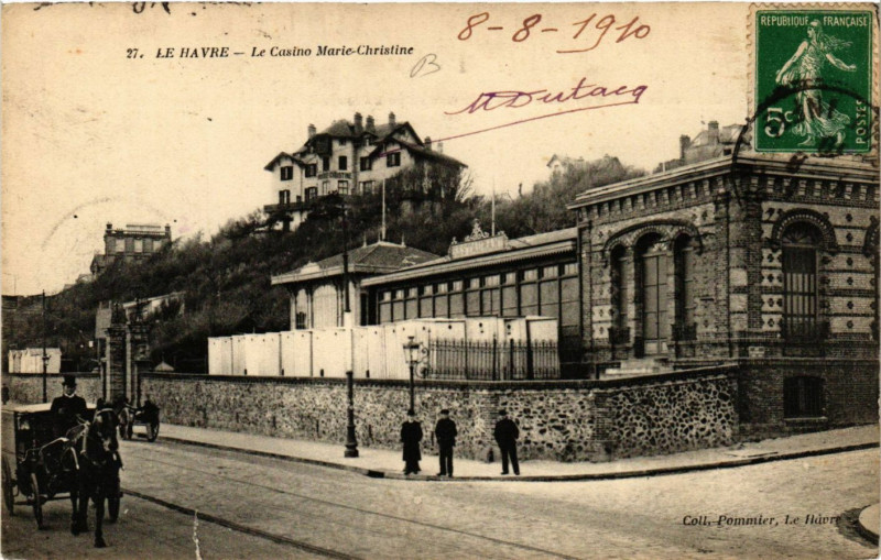 Carte postale ancienne Le Havre-Le Casino Marie-Christine au Havre
