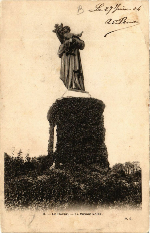 Carte postale ancienne Le Havre-La Vierge Noire au Havre