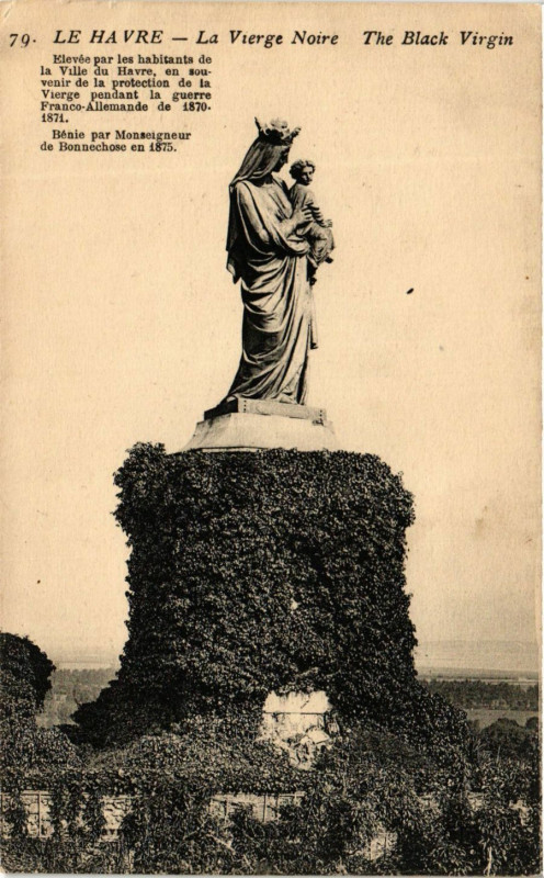 Carte postale ancienne Le Havre-La Vierge Noire au Havre