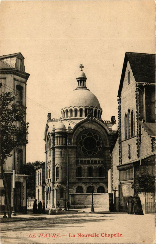 Carte postale ancienne Le Havre-La Nouvelle Chapelle au Havre