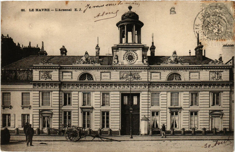 Carte postale ancienne Le Havre-L'Arsenal au Havre