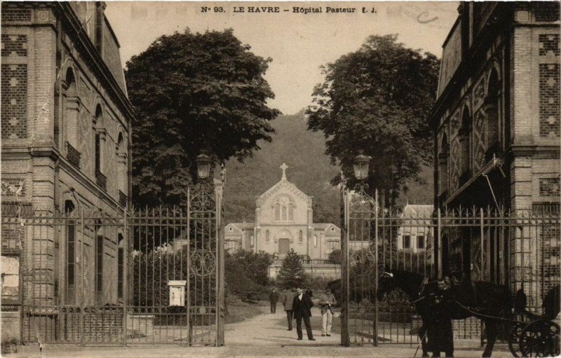 Carte postale ancienne Le Havre-Hopital Pasteur au Havre