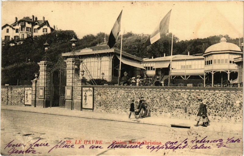 Carte postale ancienne Le Havre-Casino Marie Christine au Havre