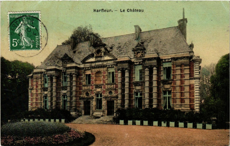 Carte postale ancienne Harfleur-Le Chateau à Harfleur