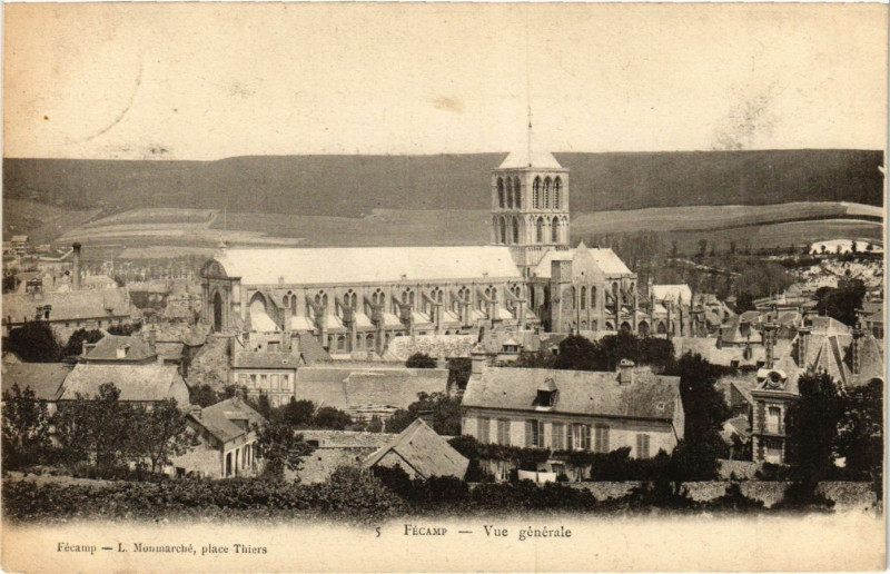 Carte postale ancienne Fecamp-Vue générale à Fécamp