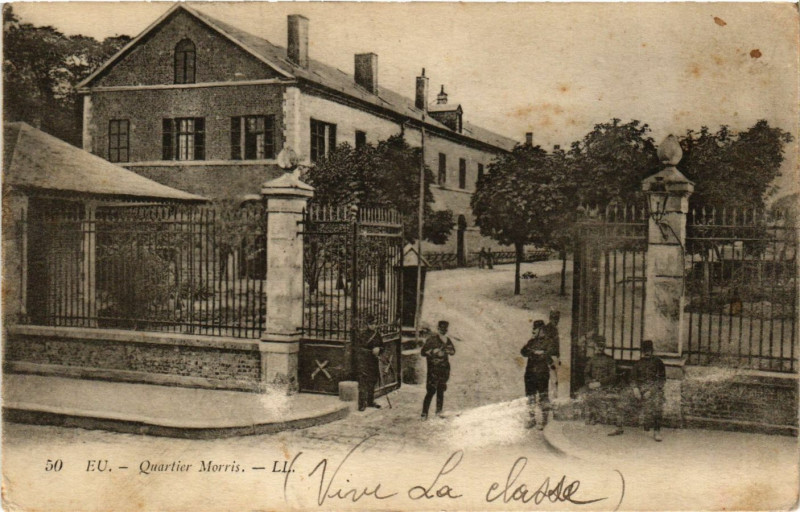 Carte postale ancienne Eu - Quartier Morris à Eu