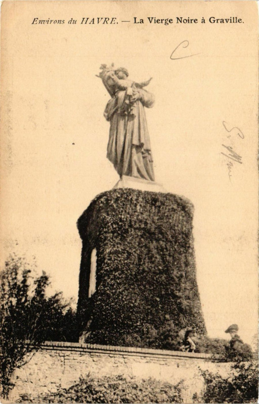 Carte postale ancienne Env. du Havre-La Vierge Noire a Graville