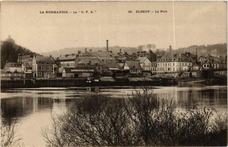 Carte postale ancienne Elbeuf-Le Port à Elbeuf