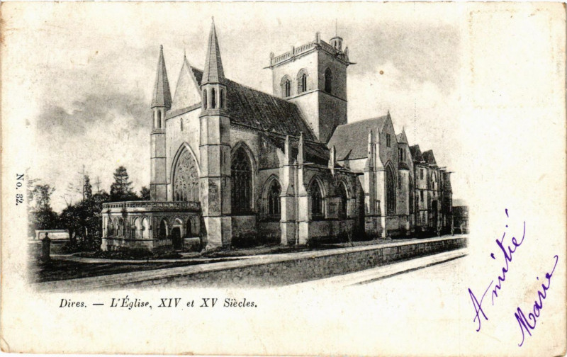 Carte postale ancienne Dires-L'Eglise