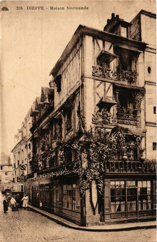 Carte postale ancienne Dieppe-Maison Normande à Dieppe