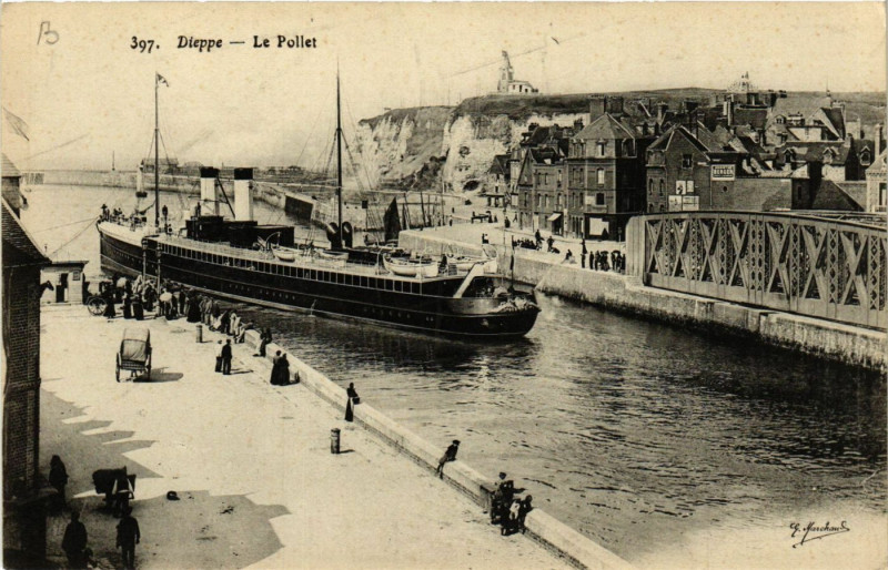 Carte postale ancienne Dieppe-Le Pollet à Dieppe