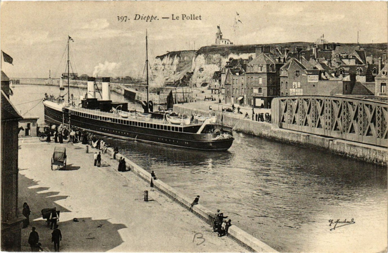 Carte postale ancienne Dieppe-Le Pollet à Dieppe