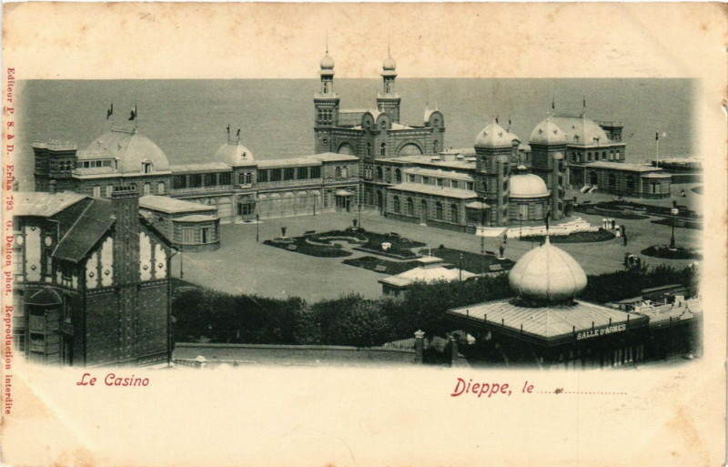 Carte postale ancienne Dieppe-Le Casino à Dieppe
