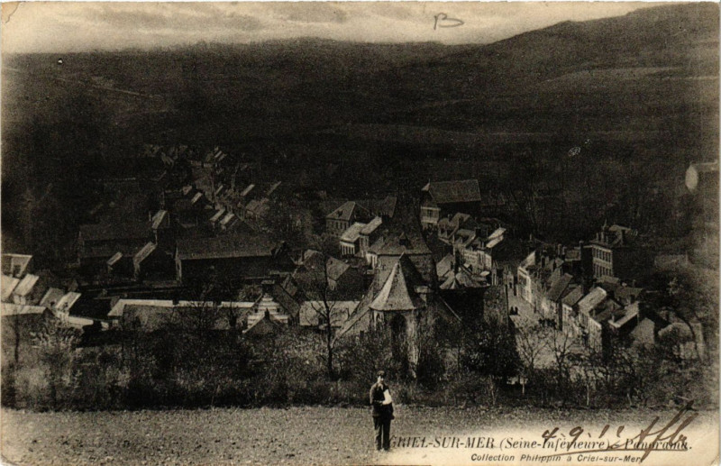 Carte postale ancienne Criel-sur-Mer-Panorama à Criel-sur-Mer