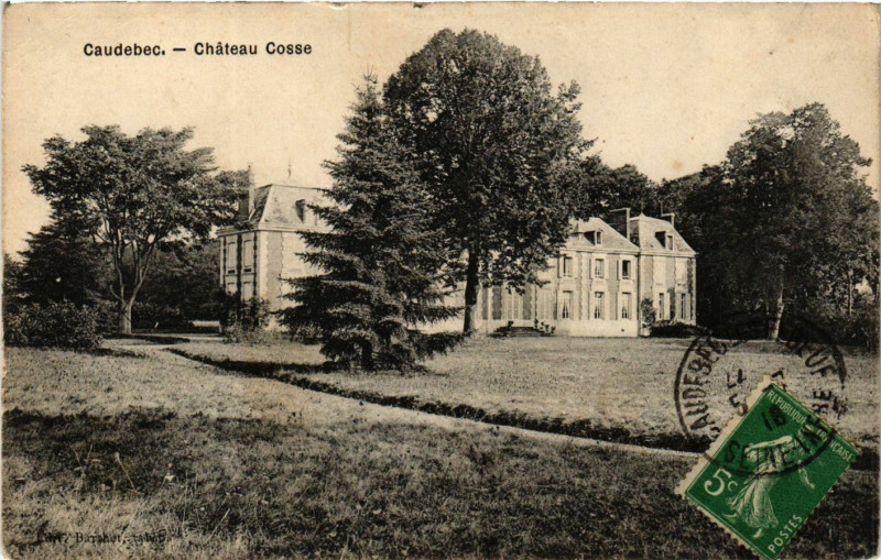 Carte postale ancienne Caudebec-Chateau Cosse