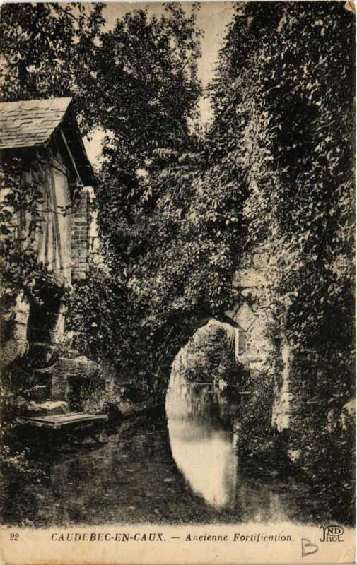 Carte postale ancienne Caudebec en Caux-Ancienne Fortification