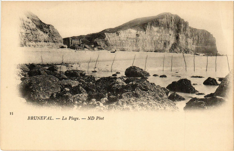 Carte postale ancienne Bruneval-La Plage