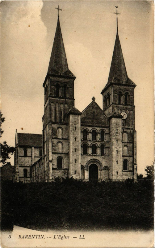 Carte postale ancienne Barentin-L'Eglise à Barentin