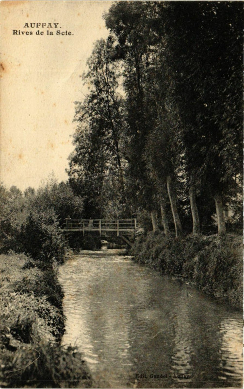 Carte postale ancienne Auffay-Rives de la Scie