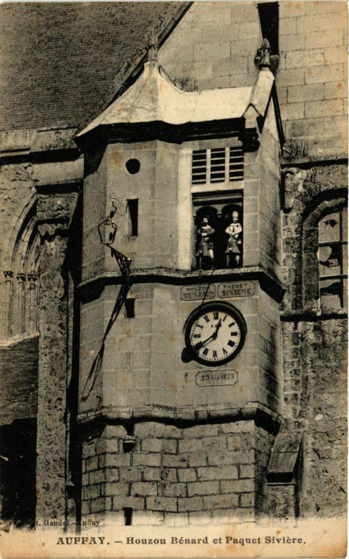 Carte postale ancienne Auffay-Houzou Benard et Paquet Siviere
