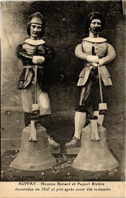 Carte postale ancienne Auffay-Houzou Benard et Paquet Siviere