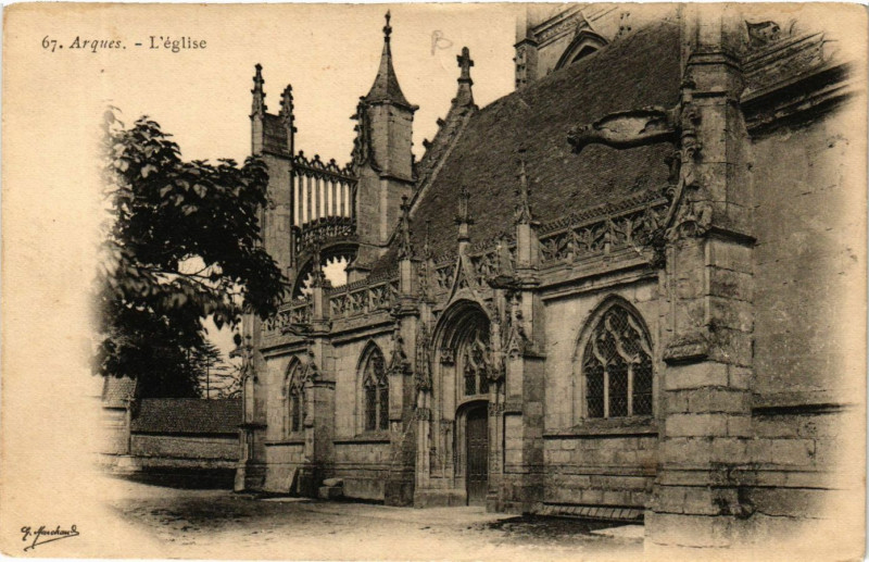 Carte postale ancienne Arques-L'Eglise