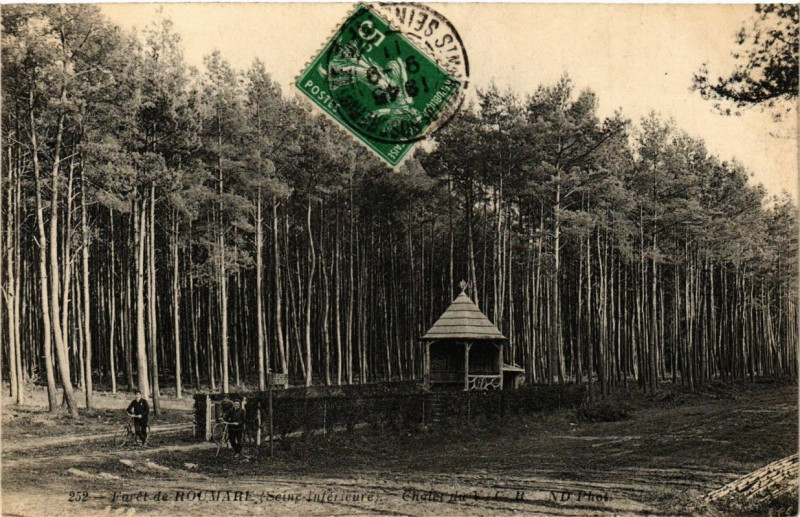 Carte postale ancienne Foret de Roumare-Chalet à Roumare