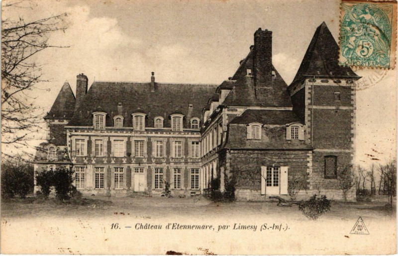 Carte postale ancienne Chateau d'Etennemare par Limesy à Limésy