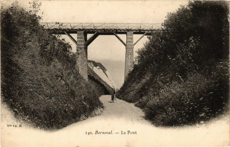 Carte postale ancienne Berneval-Le Pont