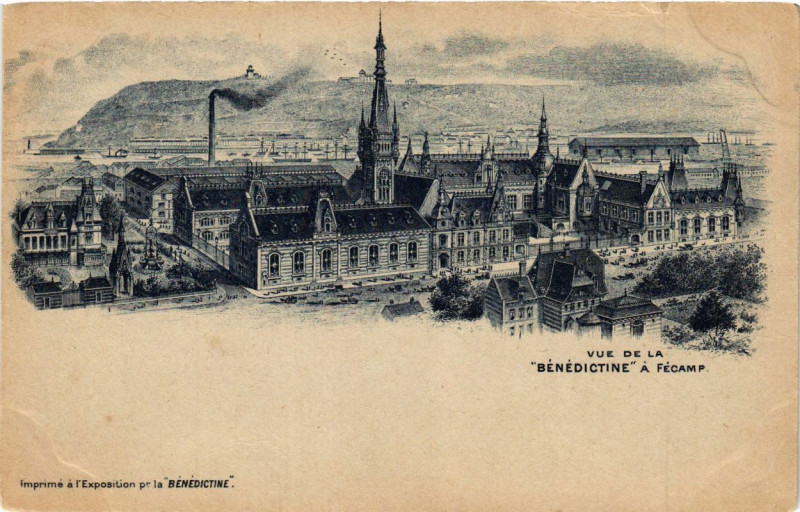 Carte postale ancienne Vue de la Benedictine a Fecamp à Fécamp